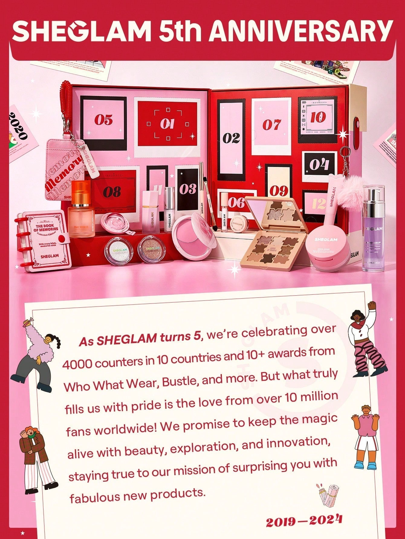Calendrier de l'avent - Sheglam Memory Box 2025